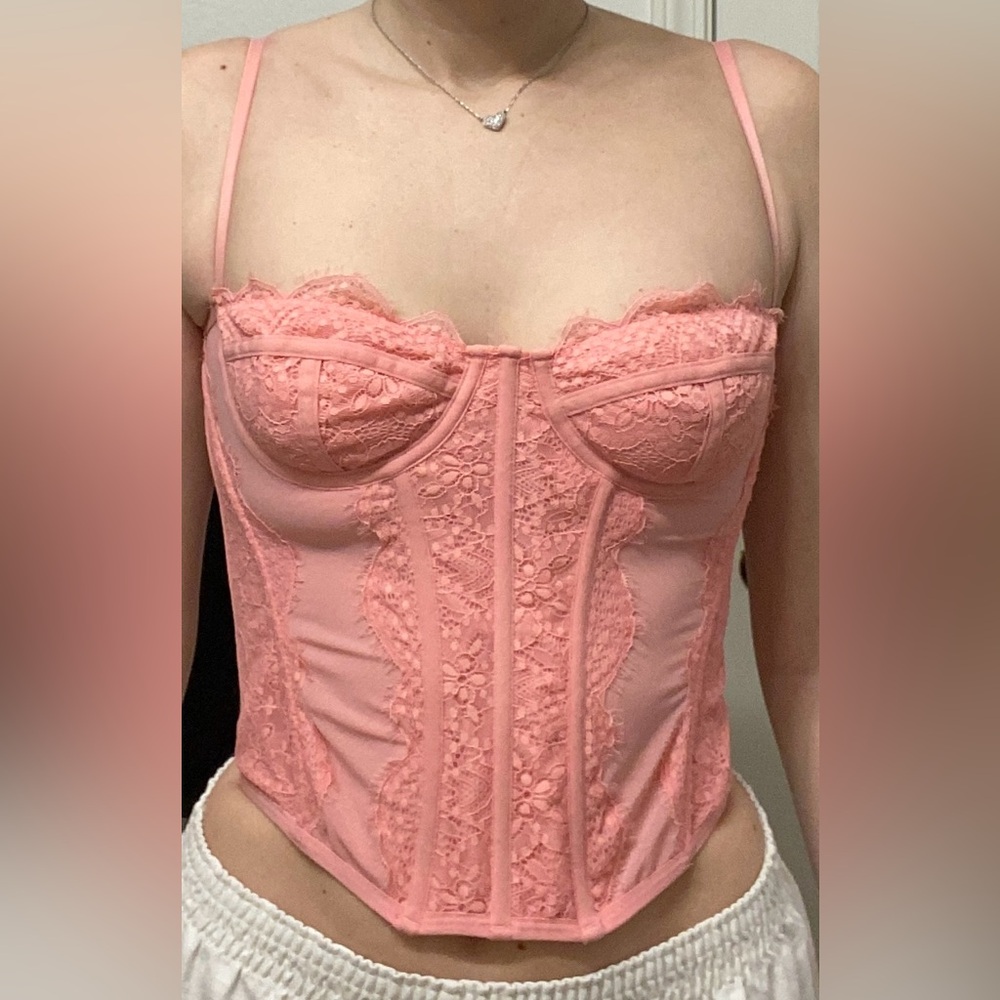 Pink Lace Top